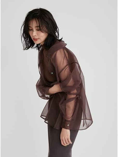 Amazon | [フレイ アイディー] アシメシャツレイヤードニット